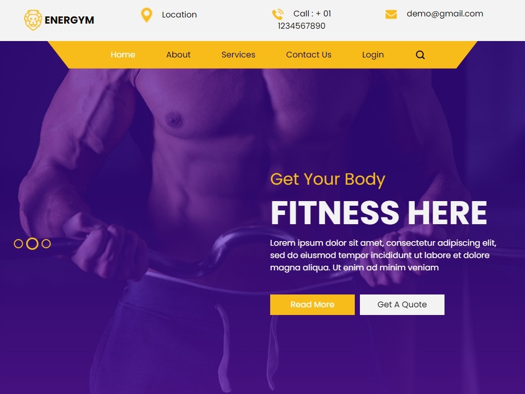 Energym - Лендинг