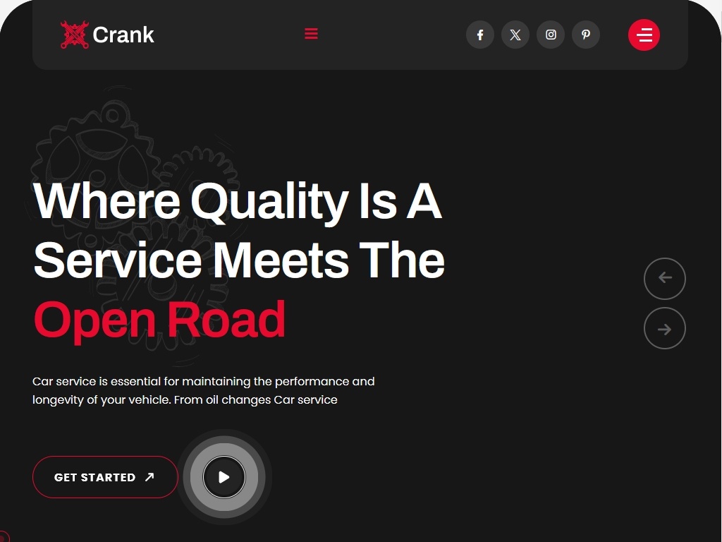 HTML шаблон для ремонта и обслуживания автомобилей. Полностью адаптивное превосходное качество было в центре внимания при создании этого шаблона для решений для автосервиса.