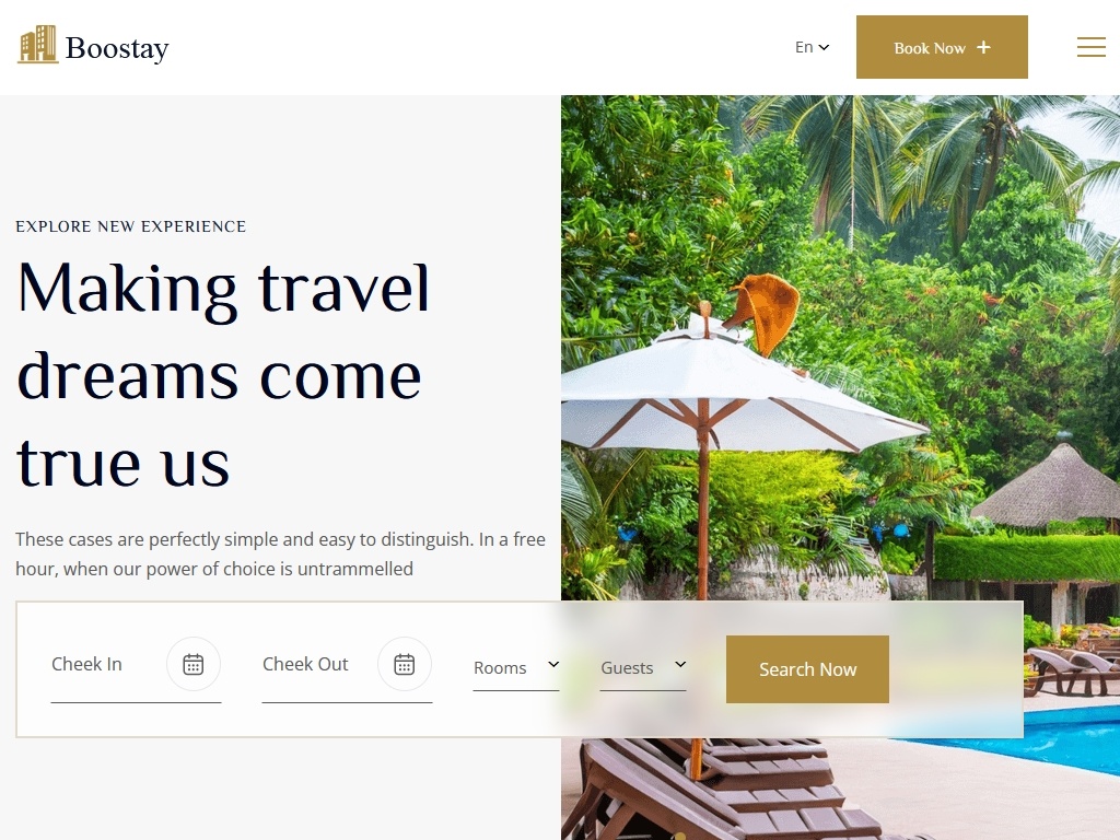 Шаблон для сайта бронирования отелей, разработанный специально для бизнеса, выглядит потрясающе на планшетах и ​​мобильных устройствах, хорошо документированная файловая структура.