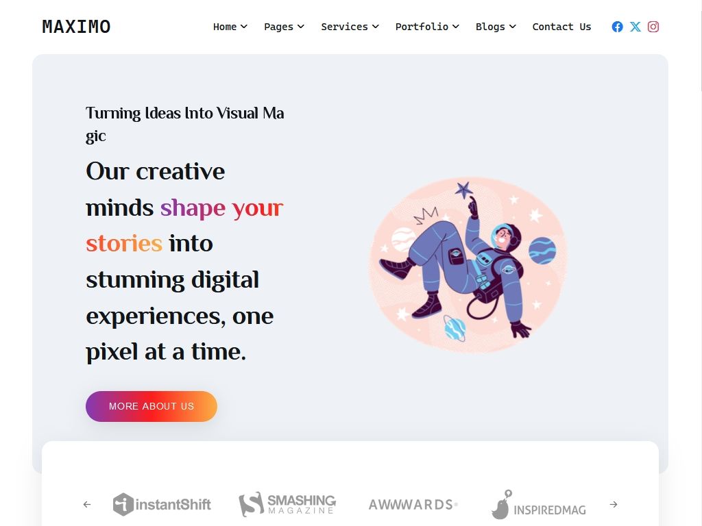 Maximo - Портфолио