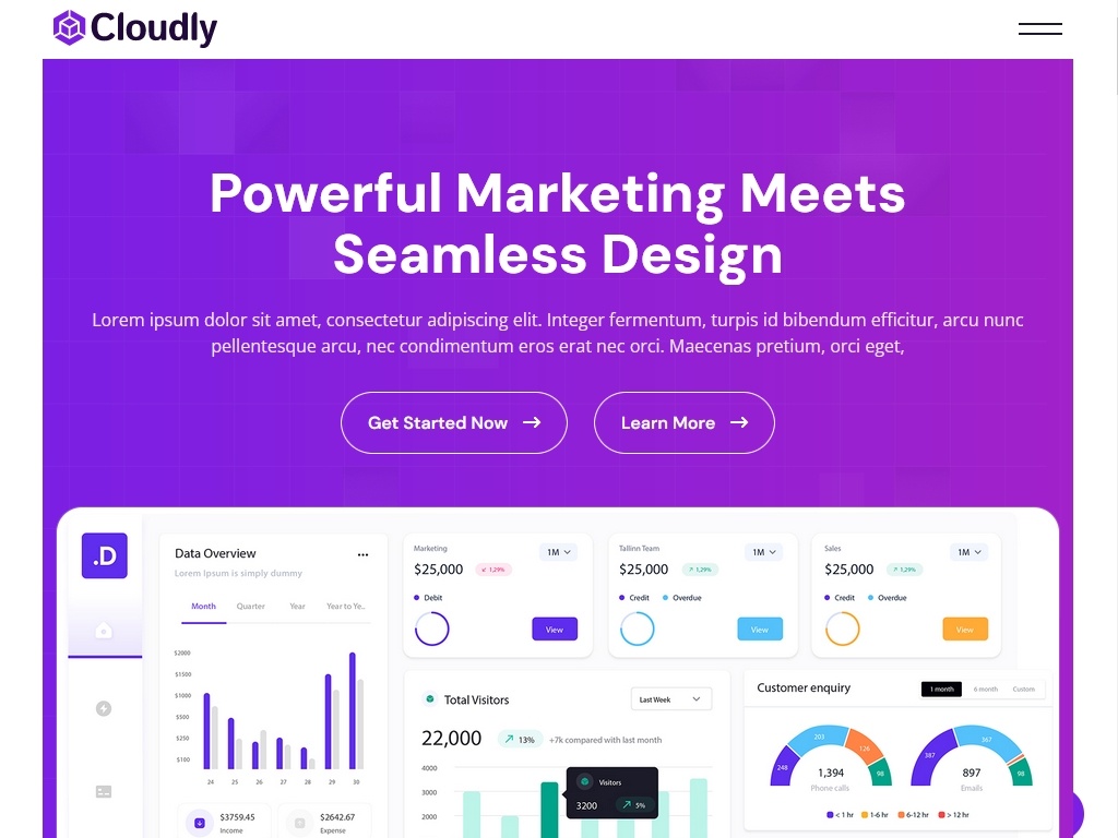 Адаптивный HTML шаблон, созданный специально для программных приложений, стартапов и технологических компаний. Шаблон, разработанный с учетом производительности и удобства пользователей.