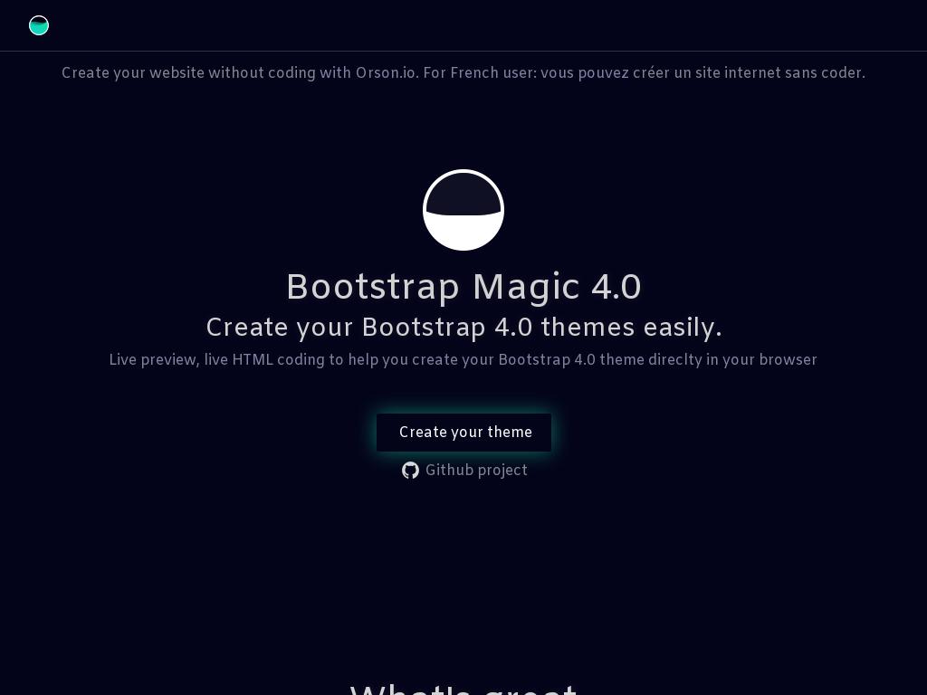 Bootstrap Magic - Дизайн