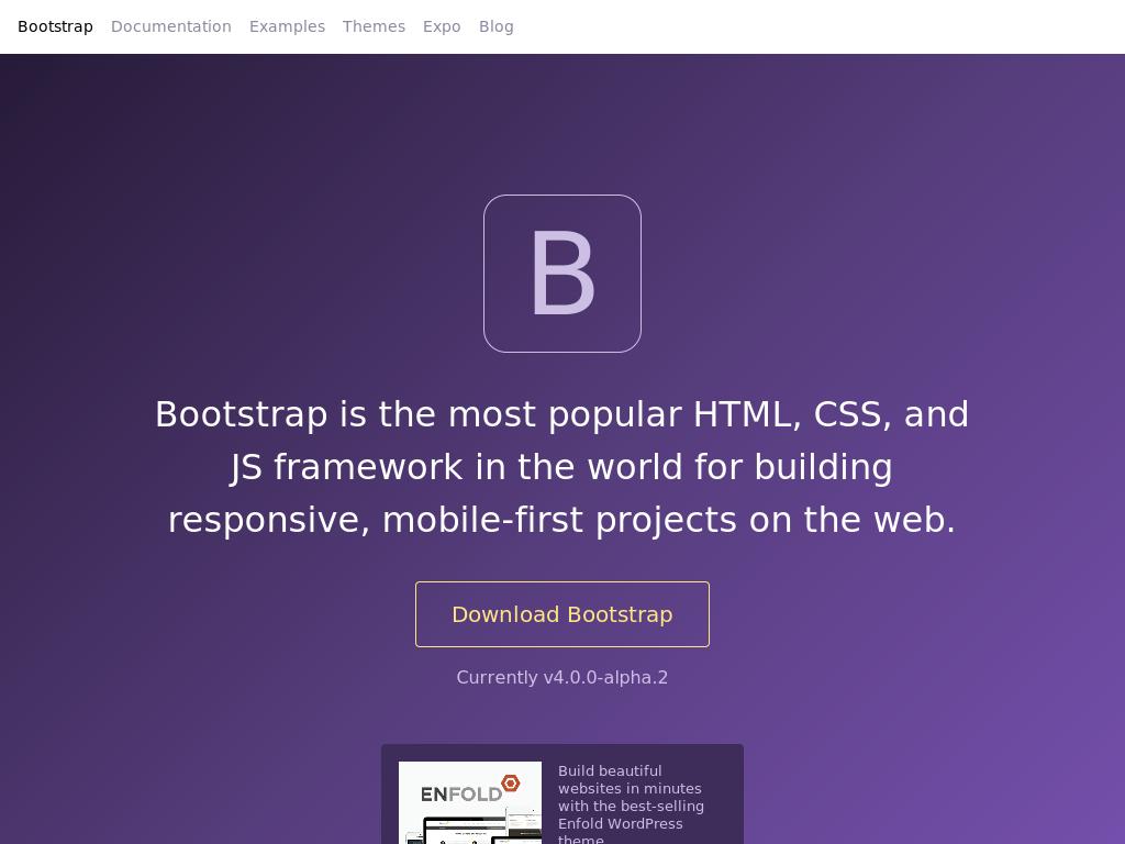 Bootstrap v4.0.0 Alpha 2 - Улучшение