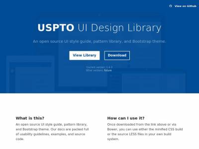 USPTO UI Design Library