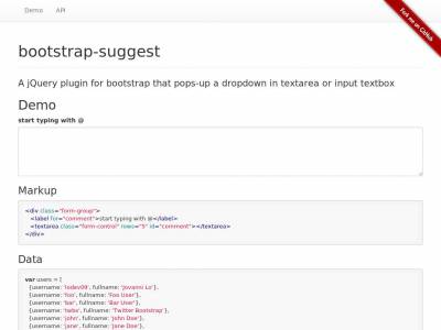 Bootstrap Suggest