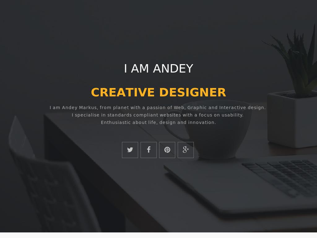 Landing page html portfolio Bootstrap 3, responsive template for website, download free from our site.